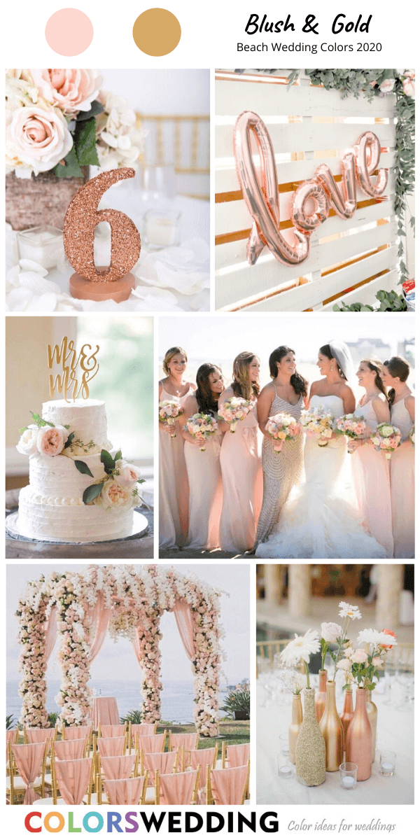 Colors Wedding | Top 8 Beach Wedding Color Combos for 2020