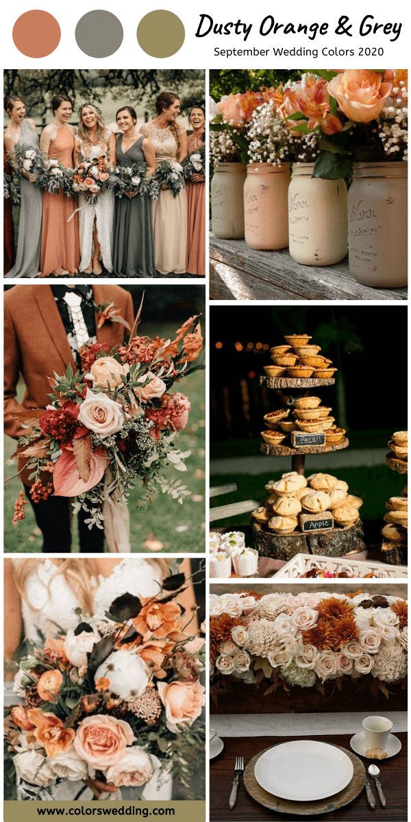 Colors Wedding | Top 8 September Wedding Color Combos for 2020