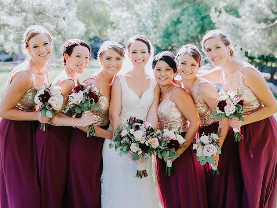 Colors Wedding | Burgundy and Pink Winter Wedding 2021, Floral ...