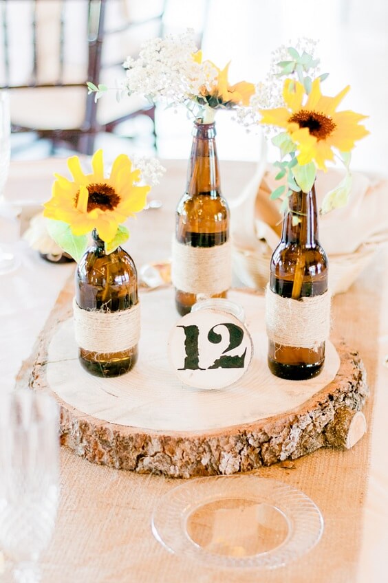 Colors Wedding | Champagne, Sunflower and Khaki Rustic Summer Wedding ...