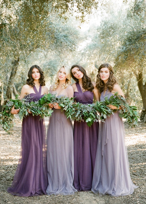 lavender color bridesmaid dresses